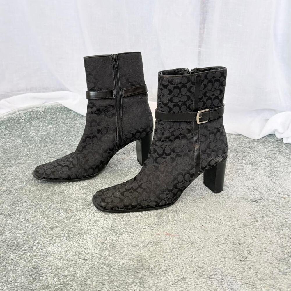 Vintage Black Coach Boots